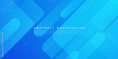Abstract blue simple background with geometric shapes. Blue dynamic background with trendy shapes overlap pattern design. Eps10 vector