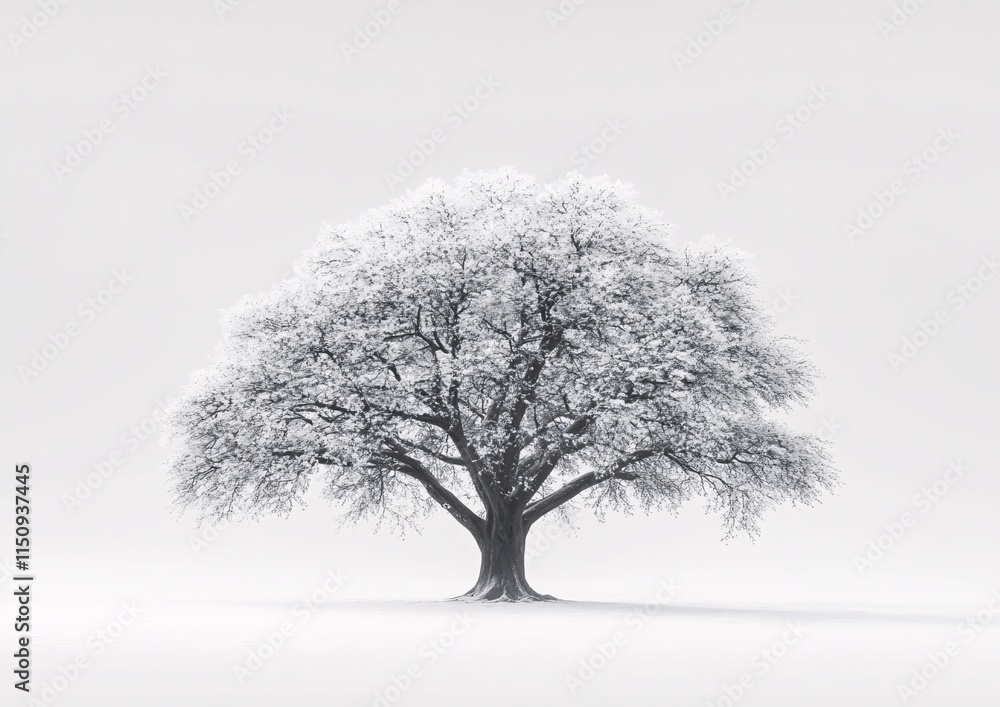Obraz premium snow covered tree