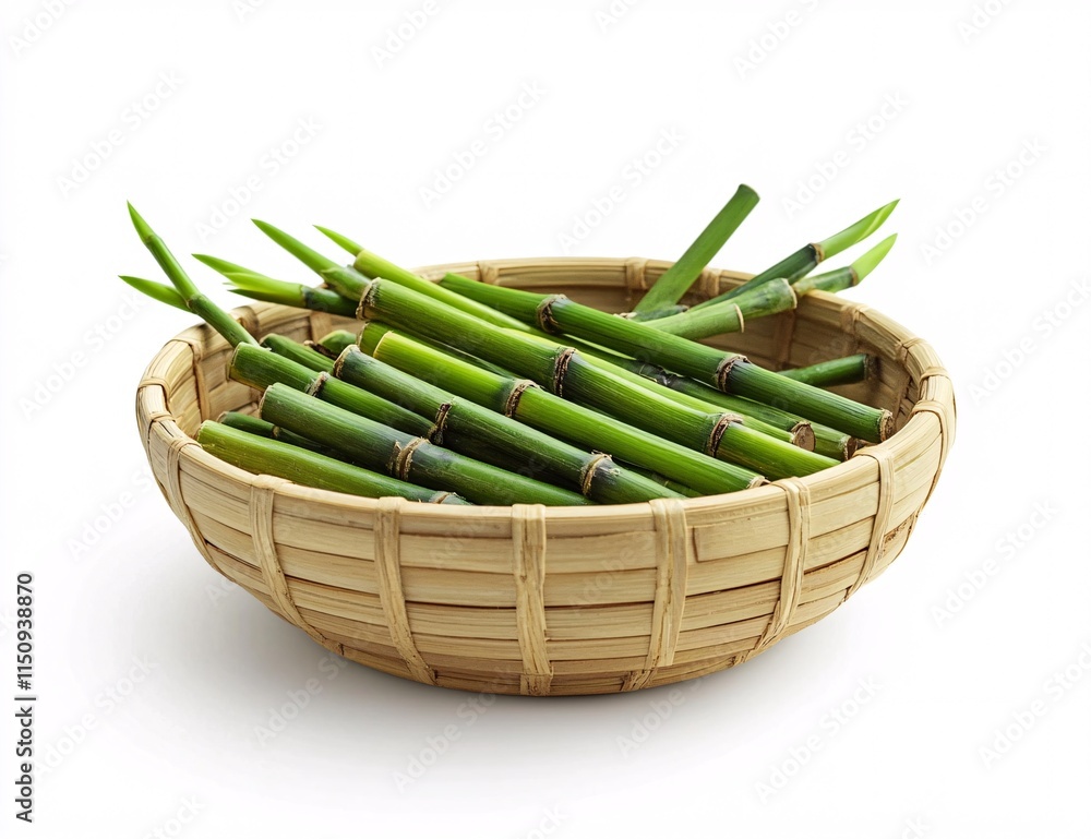 fresh asparagus in a basket fresh asparagus in a basket