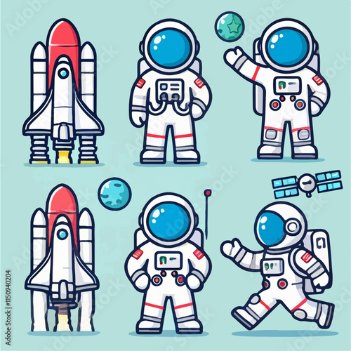 Illustration of a astronaut photo