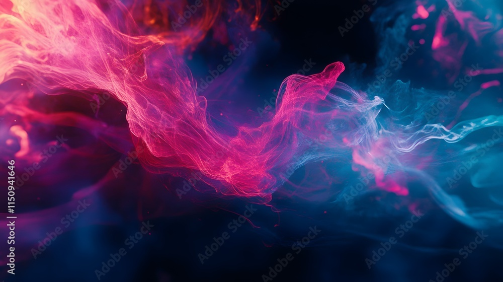 A colorful, swirling smokey background with a pink and blue line. The background is a mix of blue and pink colors A colorful, swirling smokey background with a pink and blue line. The background is a mix of blue and pink colors