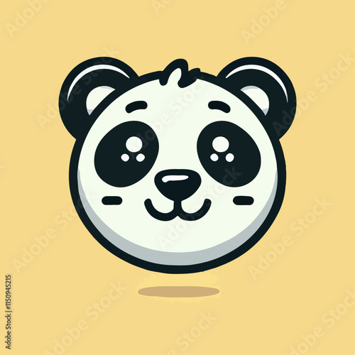 panda head vector illustration photo