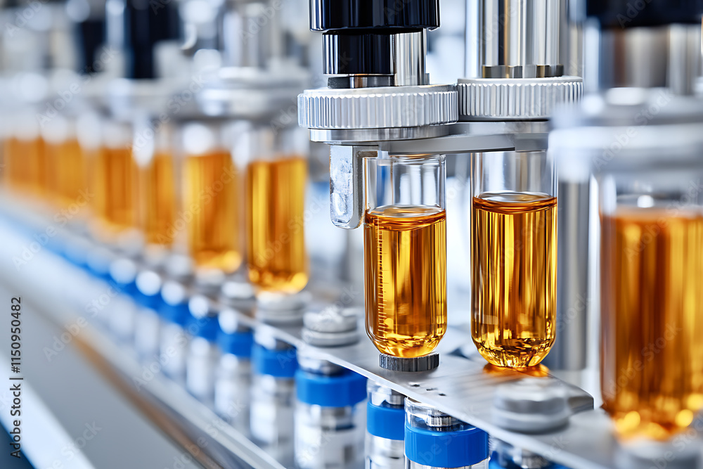 Automated Liquid Filling Process in Industry Automated Liquid Filling Process in Industry