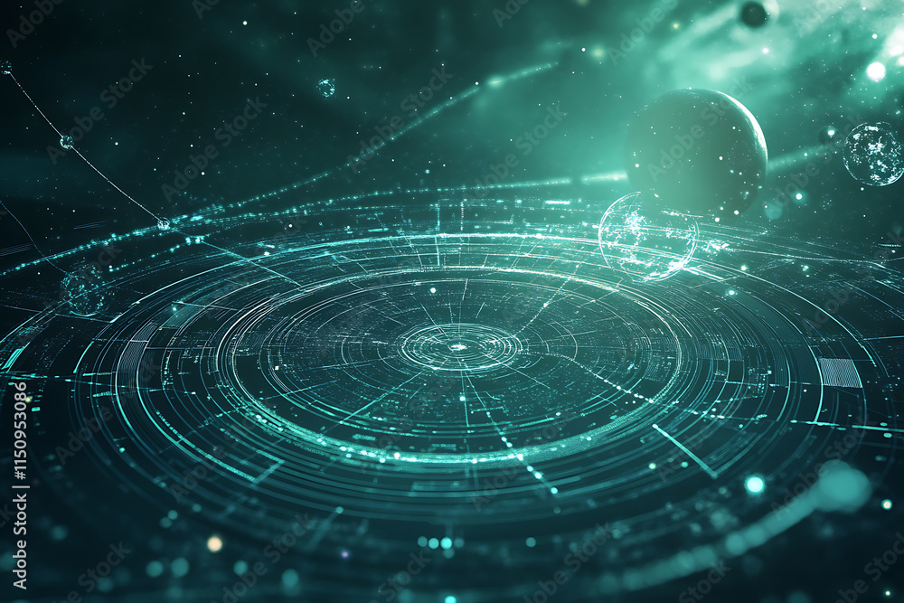 Fototapeta premium Abstract Futuristic Technology Design