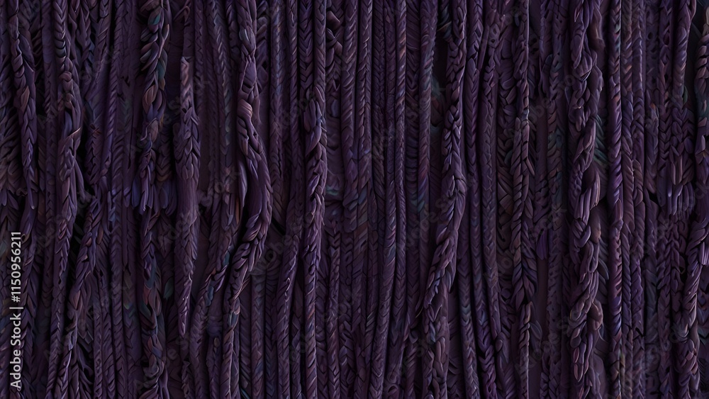 Purple knit with seam, ribbed, distinct texture, curved fabric Generative AI Purple knit with seam, ribbed, distinct texture, curved fabric Generative AI