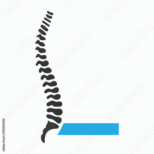 Initial Letter L Spine Logo Concept For Chiropractic Logo Design, Medical Physiotherapy Symbol