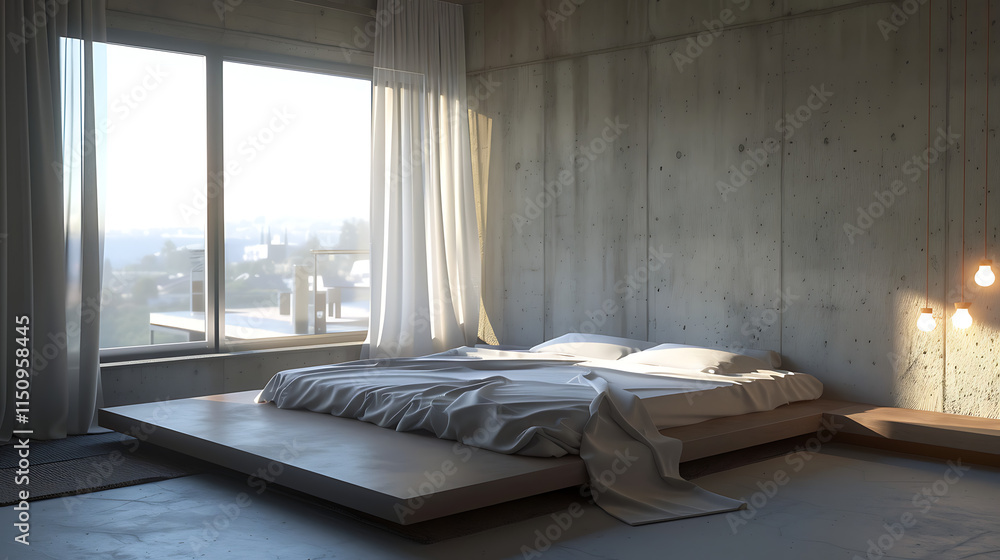 interior of modern and simple bedroom interior of modern and simple bedroom