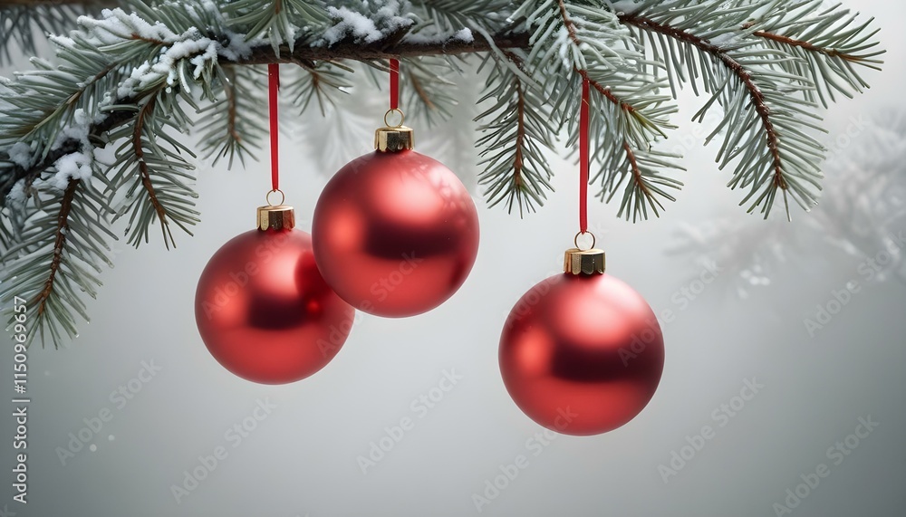 christmas tree with red ball christmas tree with red ball
