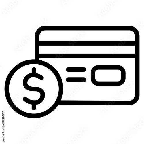 Account balance Line Icon