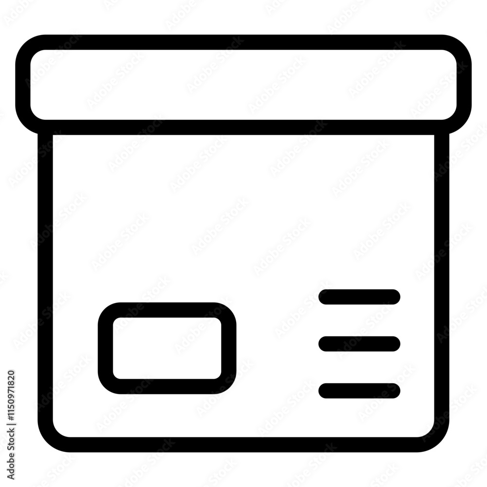 Box Line Icon Box Line Icon