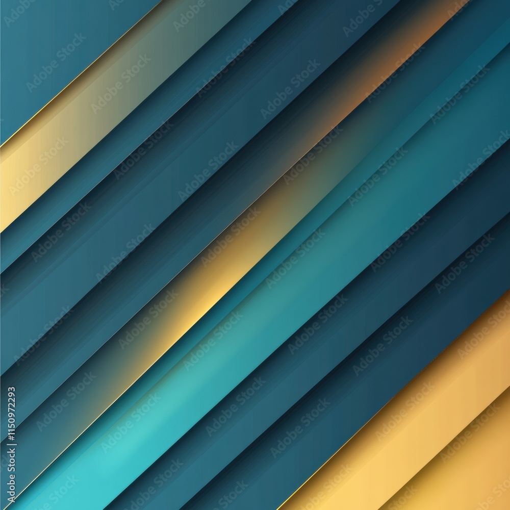 Obraz premium Blue and yellow striped background with a blue and yellow line