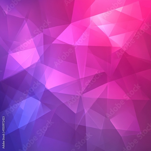 Colorful background with purple and blue triangles
