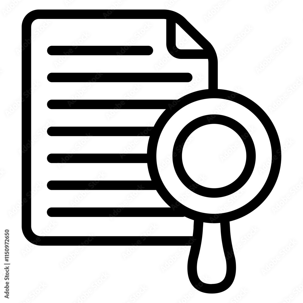 Case study Line Icon Case study Line Icon