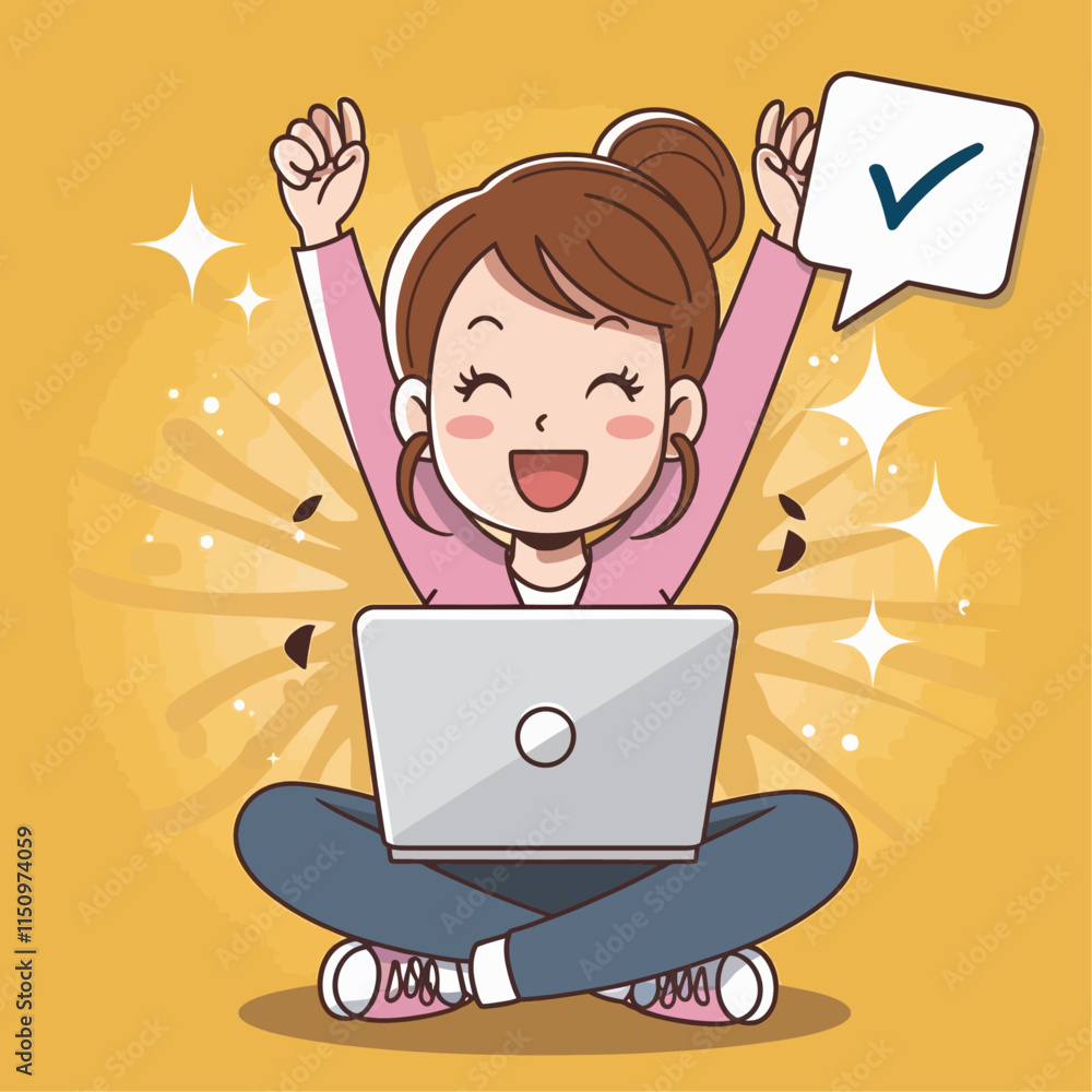 Flat illustration showing digital icons using various technologies in telecommunications