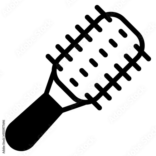 Hairbrush Glyph Icon