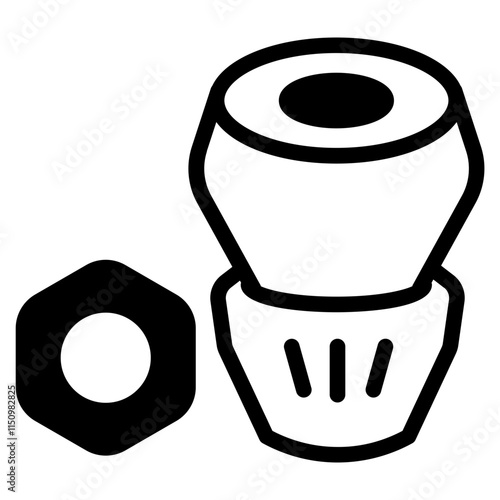 Nut Glyph Icon