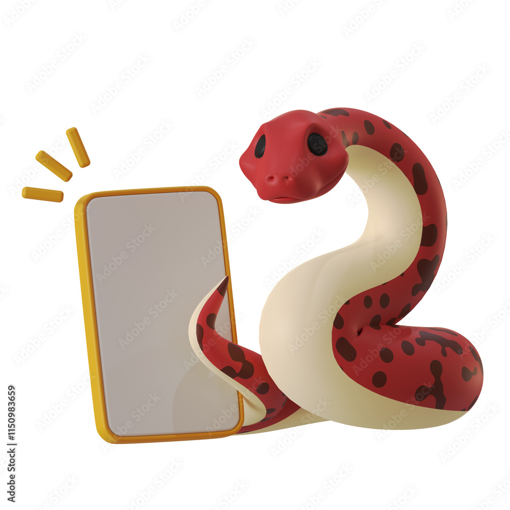 Fototapeta premium Mascot Cute Snake