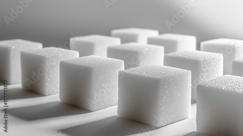 Wallpaper Mural Meticulously Arranged Minimalist Sugar Cube Display in Constructivist Style Torontodigital.ca