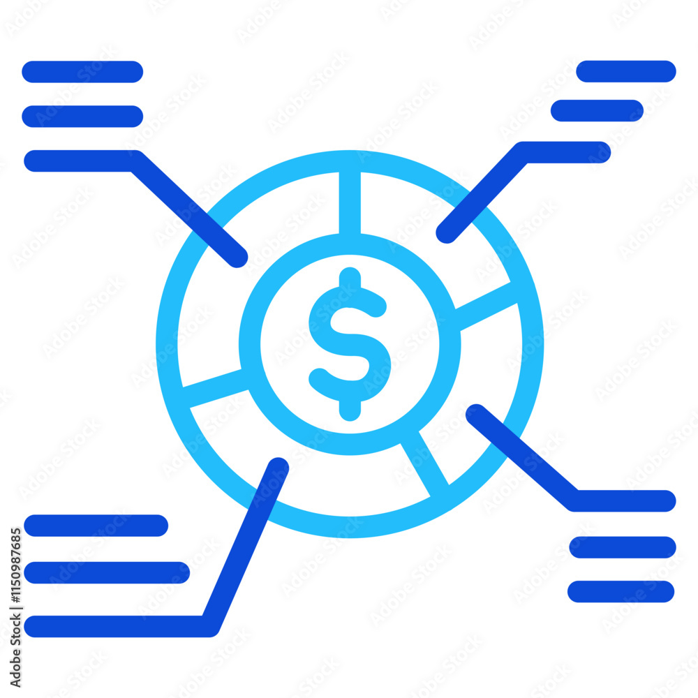 Asset management Duoline Icon Asset management Duoline Icon