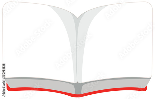 Open Book with Blank Pages