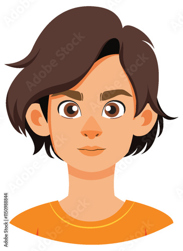 Young Man with Brown Hair
