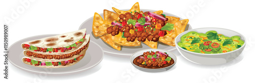 Delicious Mexican Cuisine Spread