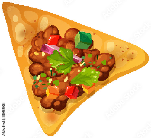 Mexican Nacho with Toppings