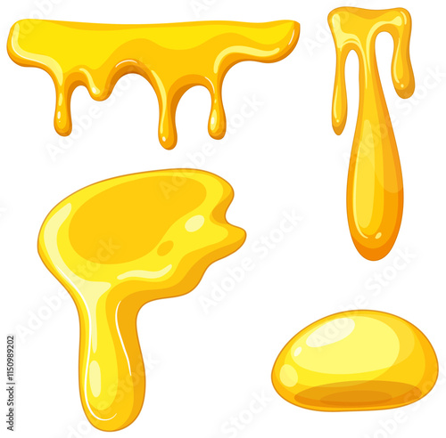Golden Honey Drips and Drops