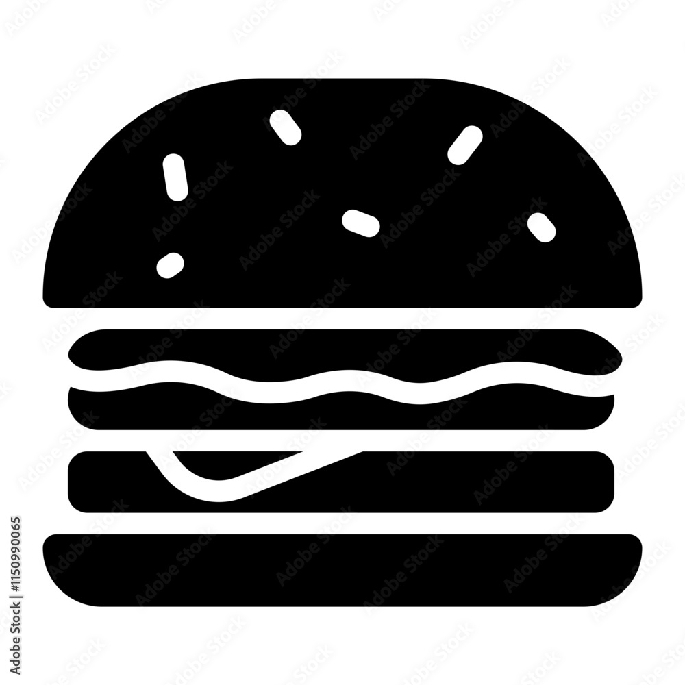 Burger Solid Icon