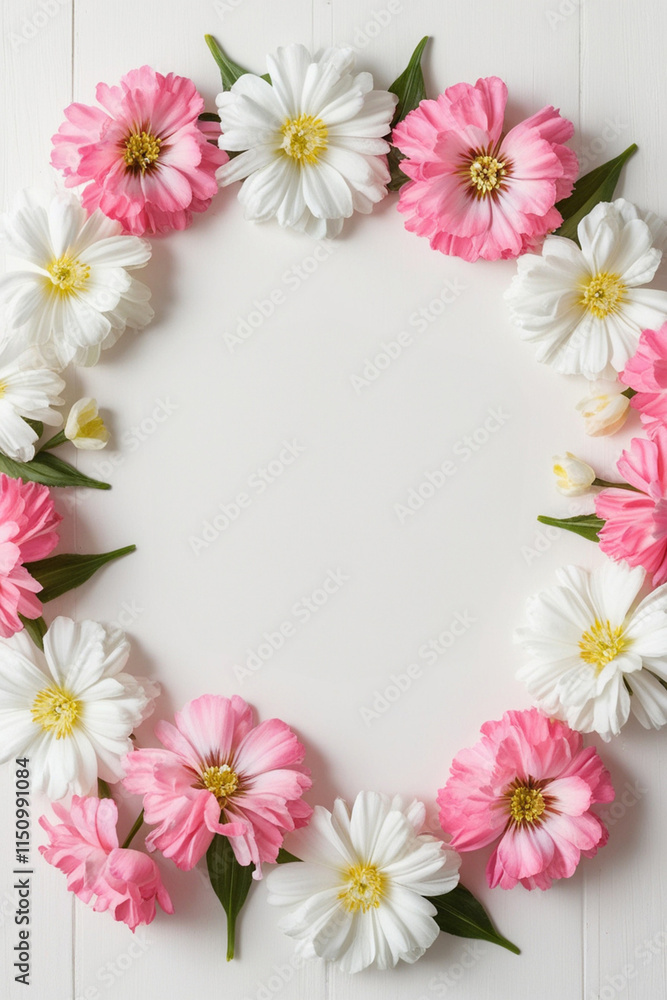 Obraz premium frangipani frame