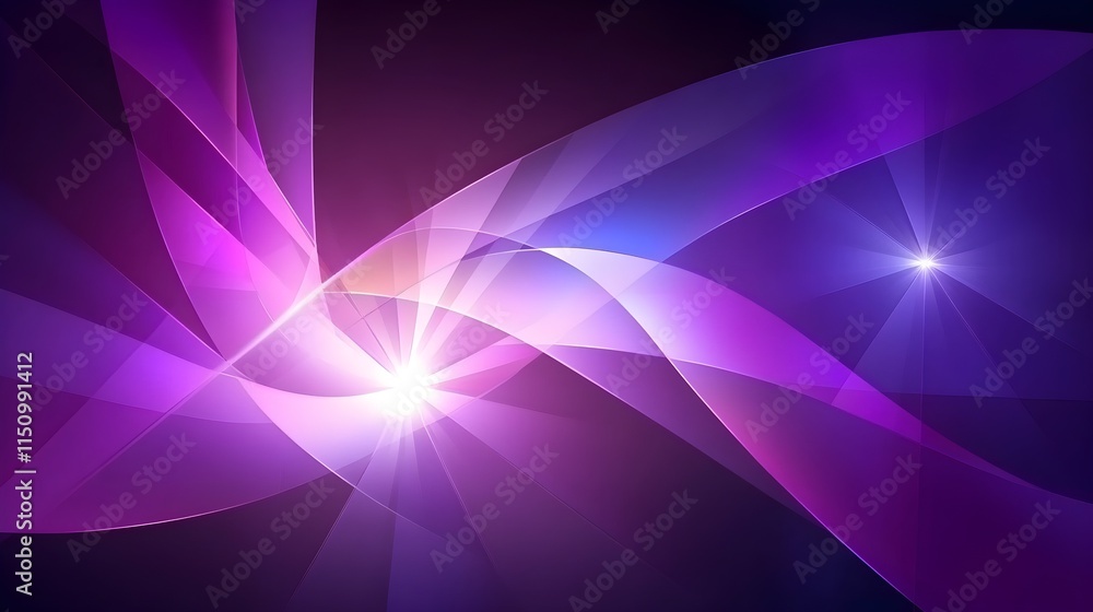 Fototapeta premium Dynamic abstract light waves digital art colorful background vibrant environment artistic composition
