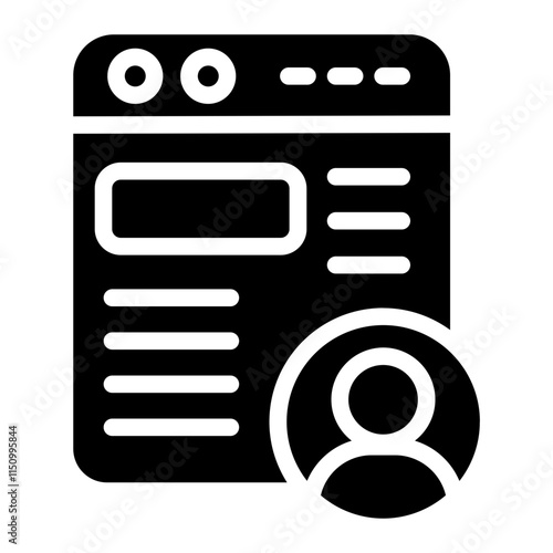 Guest blogging Solid Icon