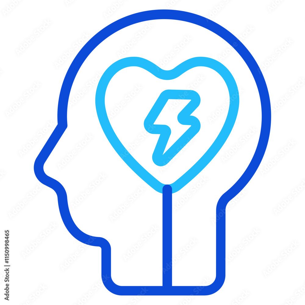 Mental health Duoline Icon Mental health Duoline Icon