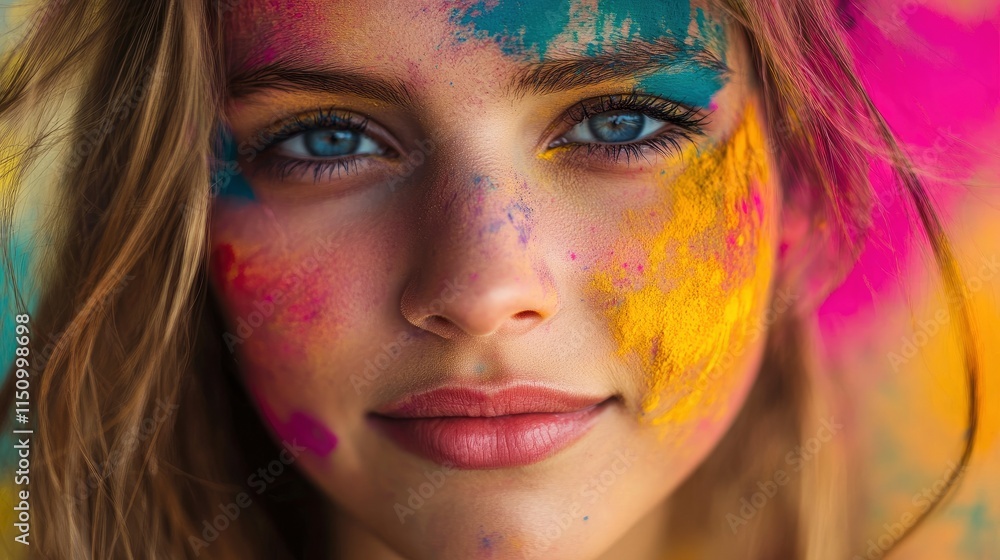 Obraz premium holi dhuredi festival of colors 