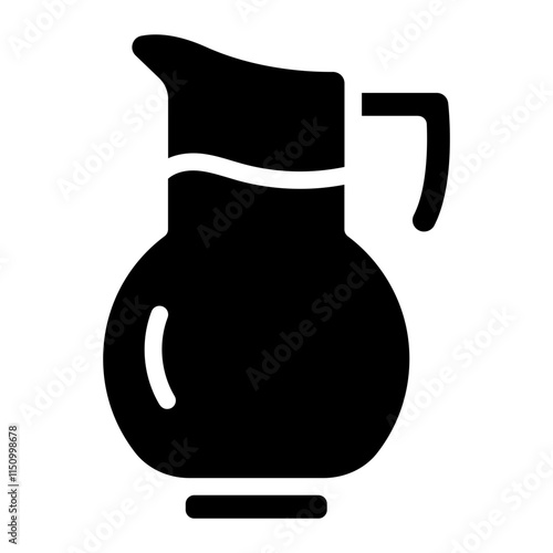 Milk jug Solid Icon