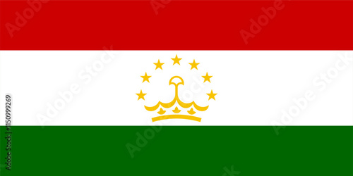 Tajikistan Flag Vector Editable | High-Resolution National Symbol
