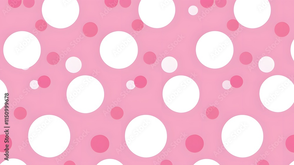 Pink and white polka dot pattern on a vibrant background, perfect for cheerful and fun designs. Pink and white polka dot pattern on a vibrant background, perfect for cheerful and fun designs.