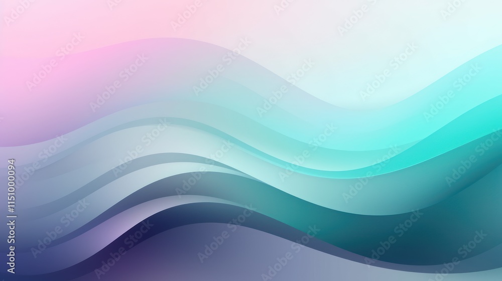 Abstract Pastel Waves Flowing Softly Abstract Pastel Waves Flowing Softly