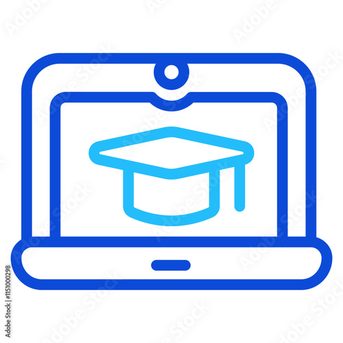 Online learning Duoline Icon