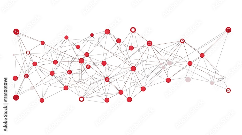 Abstract network connection nodes and lines. Abstract network connection nodes and lines.