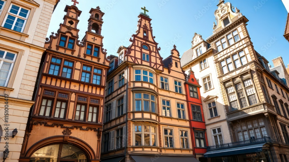 European Architecture Facades - Bold Colors, Sharp Details, Daylight Mood European Architecture Facades - Bold Colors, Sharp Details, Daylight Mood