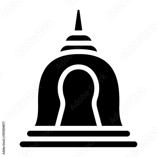 Temple Solid Icon