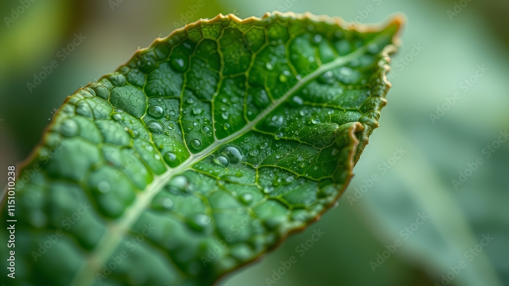 Green Cell Structure Leaf Texture - Nature Background Green Cell Structure Leaf Texture - Nature Background
