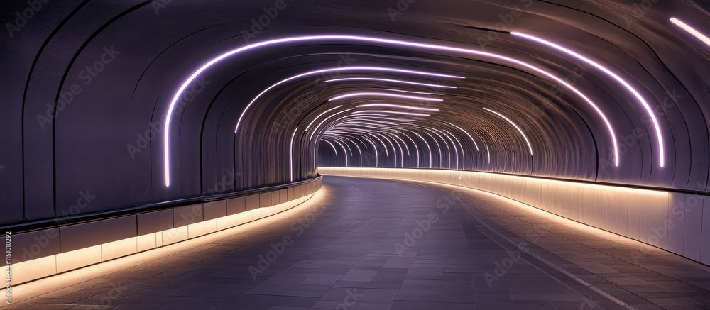 Illuminated Pedestrian Tunnel: A Modern Architectural Marvel Illuminated Pedestrian Tunnel: A Modern Architectural Marvel