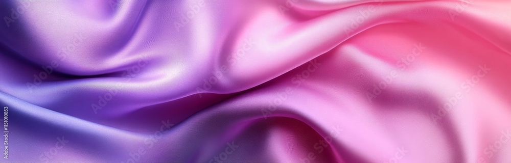 Fototapeta premium Abstract background with pink and purple silk fabric. Colorful gradient background