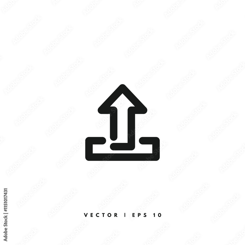 Upload File Icon. Editable Stroke Upload File Icon. Editable Stroke