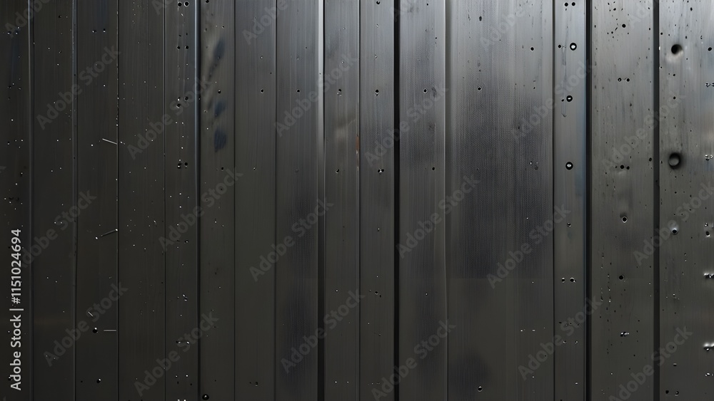 Fototapeta premium Sliver smooth steel wall panels with patterns texture and background seamless Generative AI