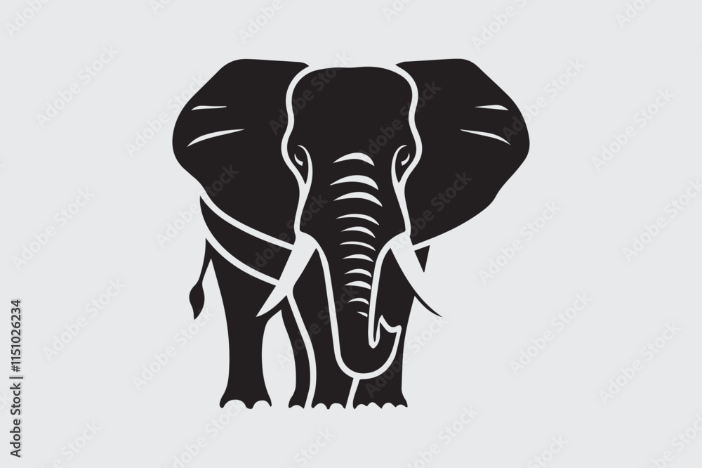 Decorative Elephant Vector for Posters and Prints Decorative Elephant Vector for Posters and Prints