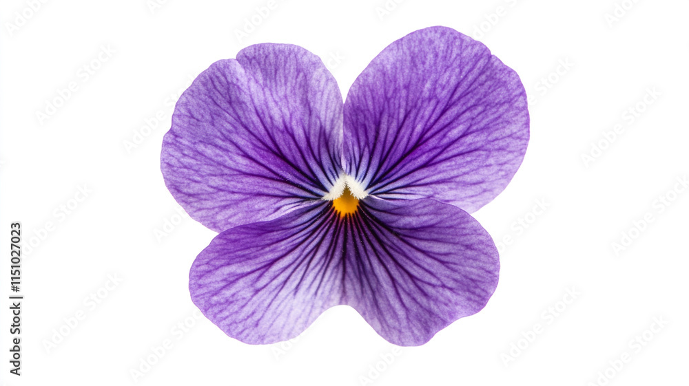 Obraz premium Purple Pansy Flower Isolated Close up Bloom Petal Spring Nature Botany Floral Garden Plant Blossom