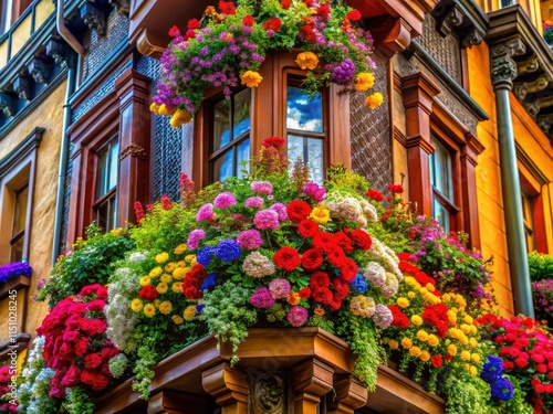 Border corner floral designs: architectural photography captures breathtaking artistry and detail.